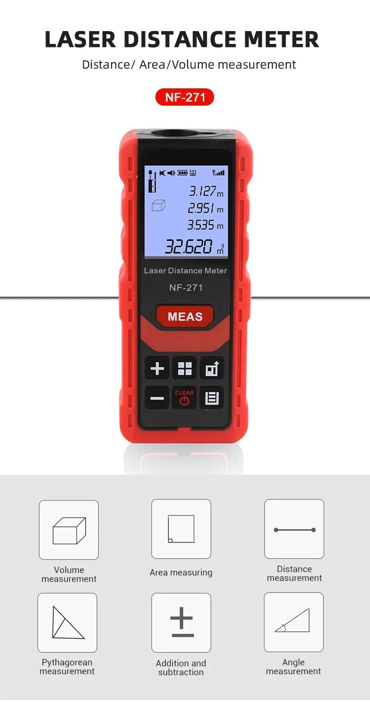 Professional Laser Distance Meter: High-Precision Digital Tape Measure