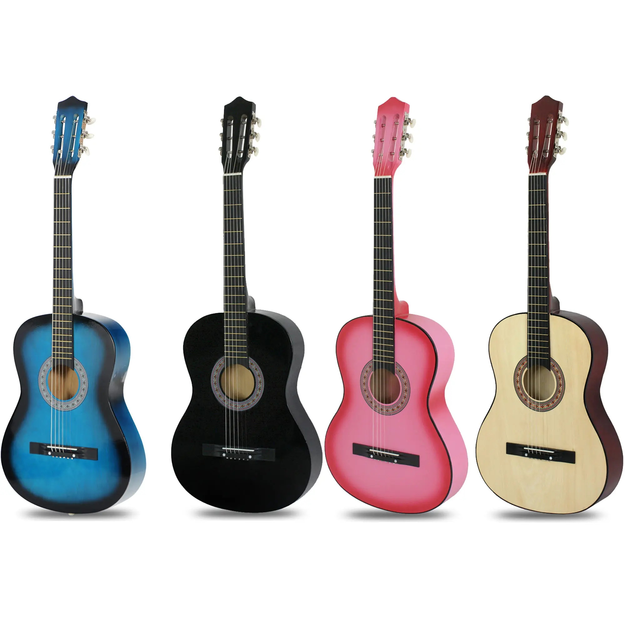 38" Acoustic Guitar for Beginners - Full Set with Case, Strap, Tuner, Guitar Picks and Travel-Friendly Design, Acoustic Guitar Full Set
