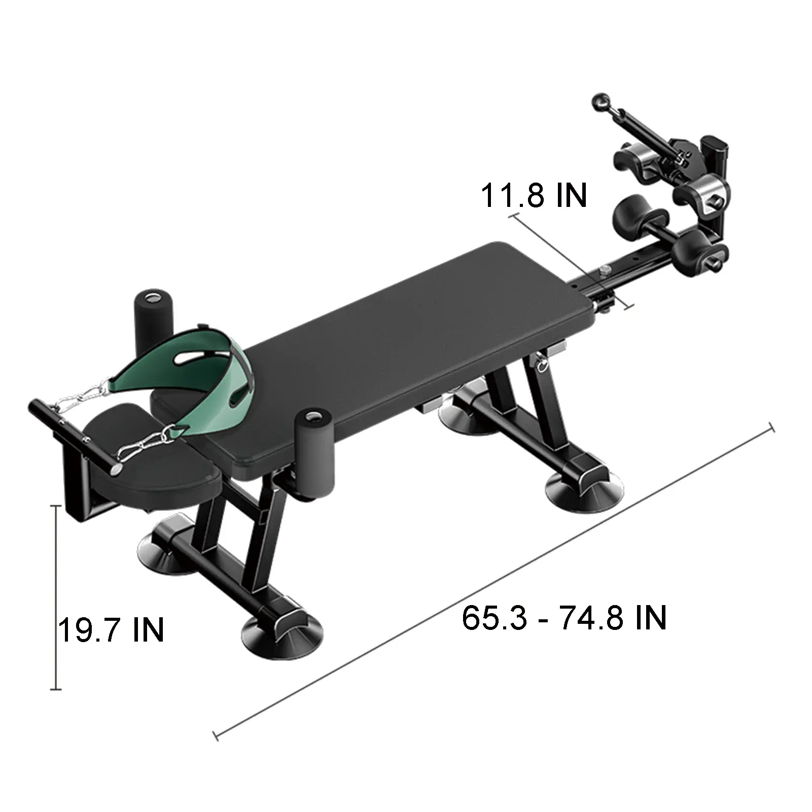 Electric Fitness Full Body Traction Table, Massage Cervical Traction Bench & Lumbar Traction Bed, Home Stretch Decompression Machine for Tension Relief, Lumbar Stretching