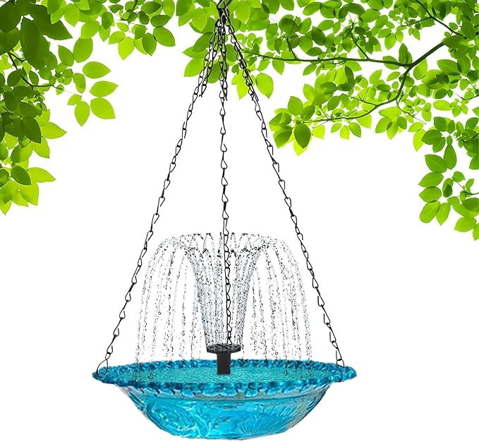 Spring Promotion--Solar Powered Hanging Bird Bath Fountain