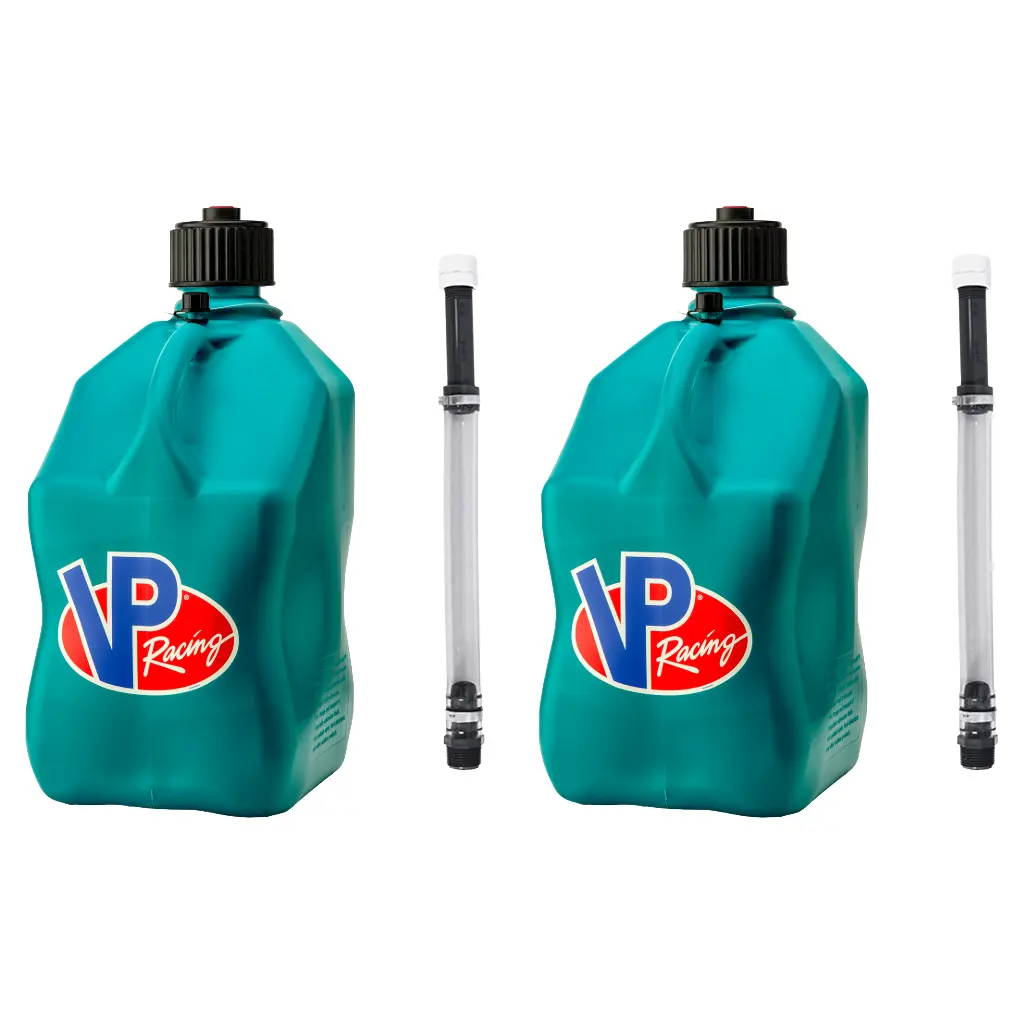 2 PACK 5.5 Gallon Plastic Utility Jug – Heavy-Duty, Leak-Proof with Quick-Flow Spout for Automotive & Motorsport Use