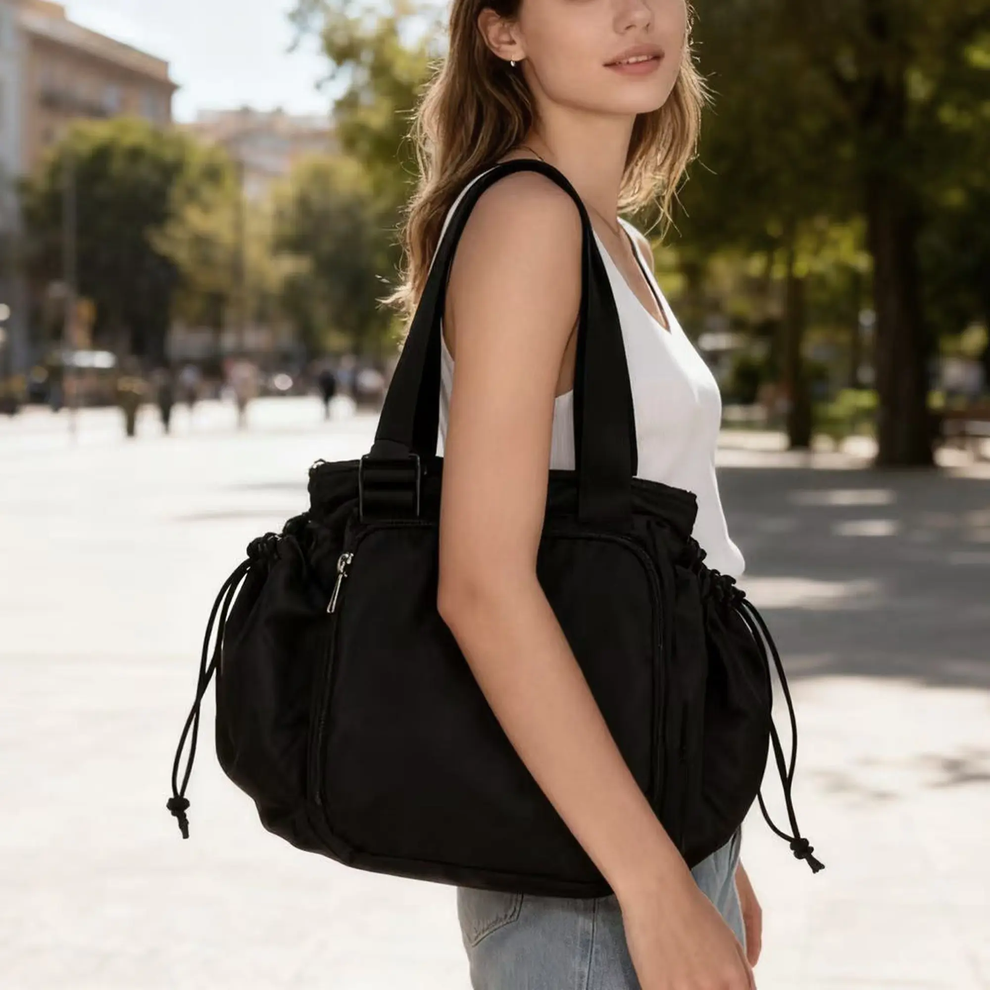 Large Expandable Tote Bag – Multi-Pocket Water-Resistant Carryall for Work, Travel, Nursing & Everyday Use