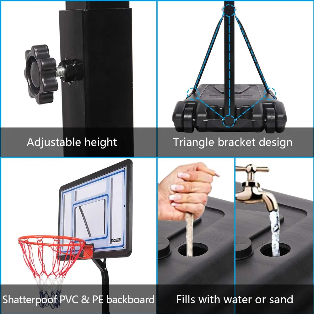 Poolside Basketball & Volleyball Set – Portable Pool Sports Game with Upgraded Backboard for Indoor & Outdoor Pools