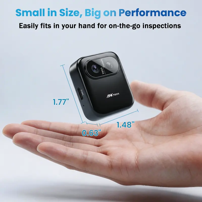 Mini Thermal Camera with Touchscreen, No App Required Small Infrared Imager for Home Inspection, 80×60 IR Resolution Infrared Camera for Detect Hidden Camera, Water Leak Detection