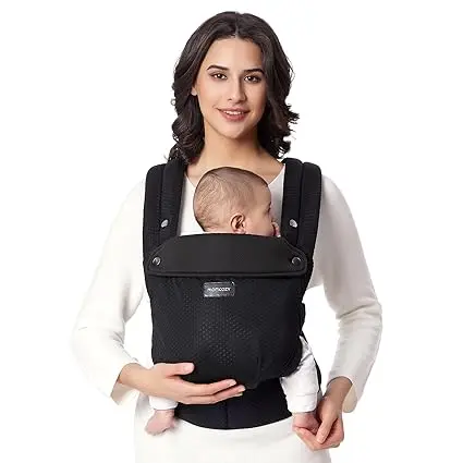 Ergonomic Baby Carrier – Lightweight, Hands-Free Comfort with Lumbar Support for Infants & Toddlers 7–44 lbs