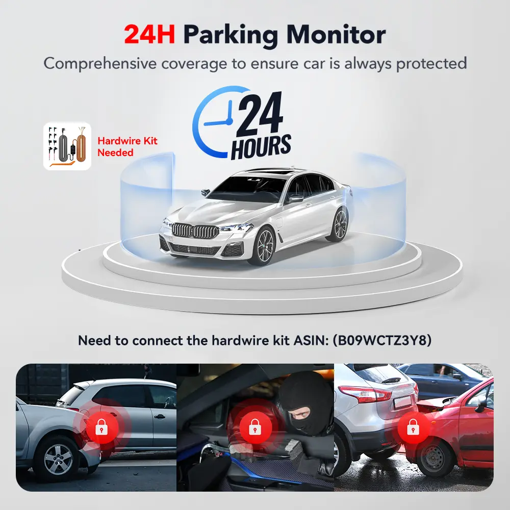 F17 4K 3-Channel Dash Cam with 5GHz WiFi GPS,