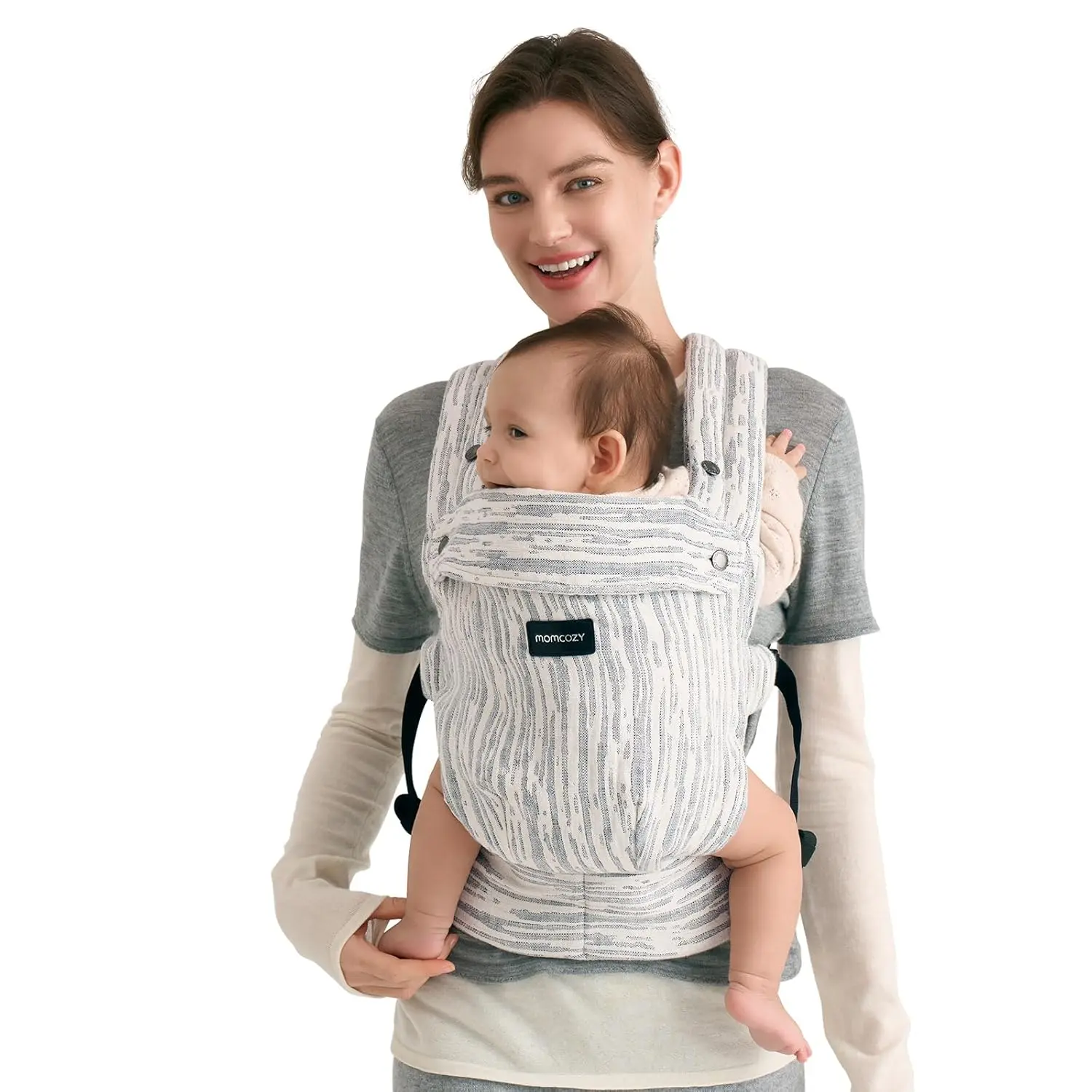 Ergonomic Baby Carrier – Lightweight, Hands-Free Comfort with Lumbar Support for Infants & Toddlers 7–44 lbs