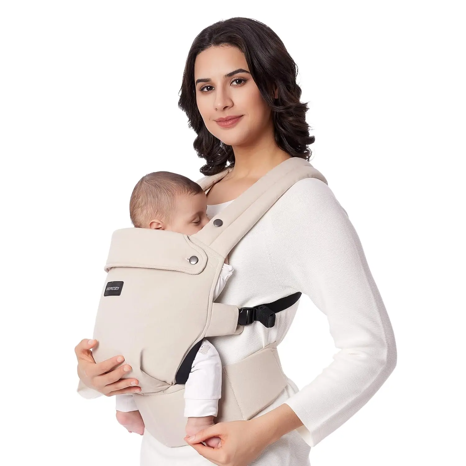 Ergonomic Baby Carrier – Lightweight, Hands-Free Comfort with Lumbar Support for Infants & Toddlers 7–44 lbs