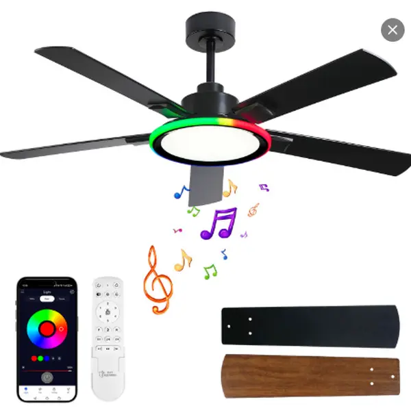 52" Ceiling Fan with Lights,