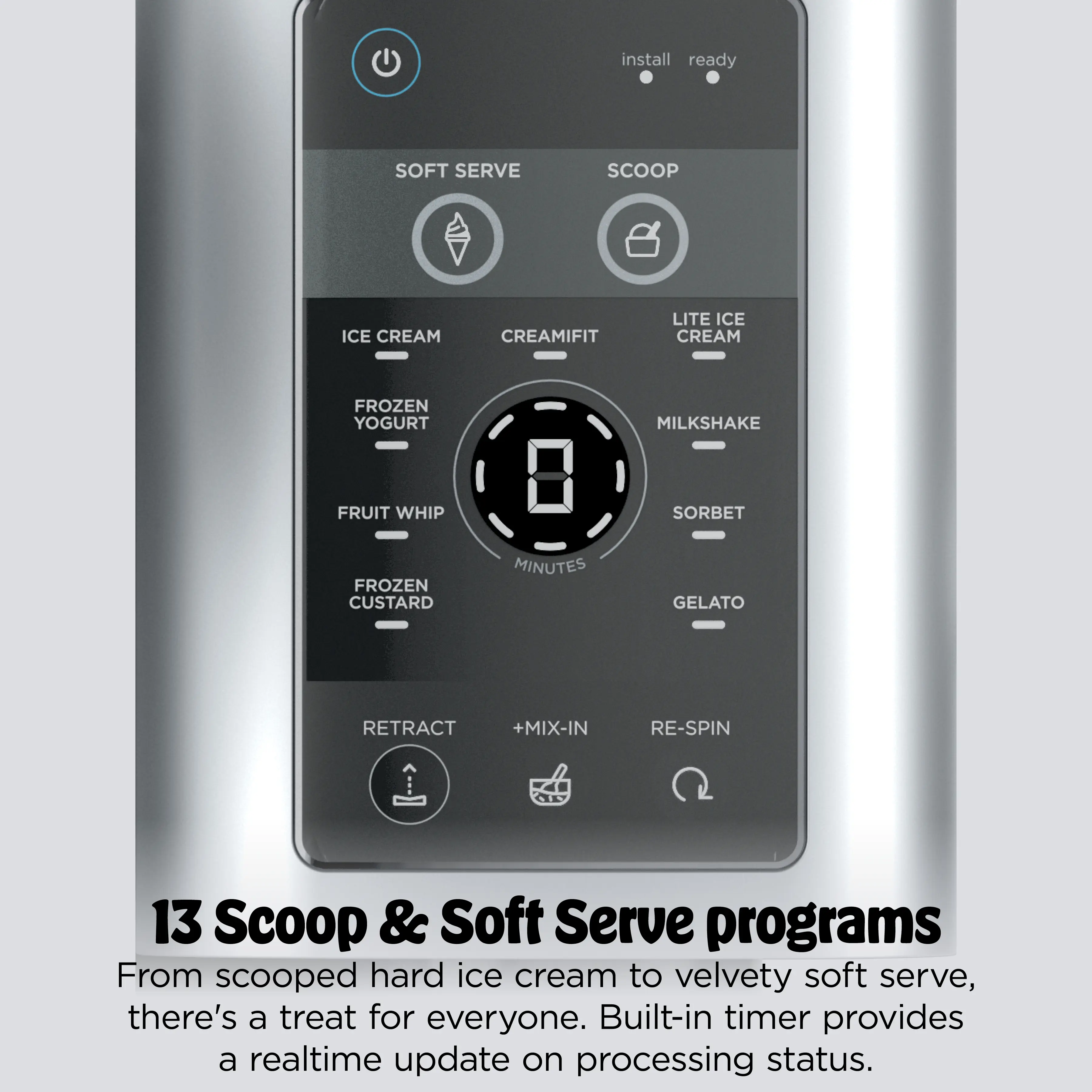 Soft Serve Ice Cream Machine – Make Homemade Ice Cream, Frozen Yogurt, Sorbet & Swirled Treats with Ease