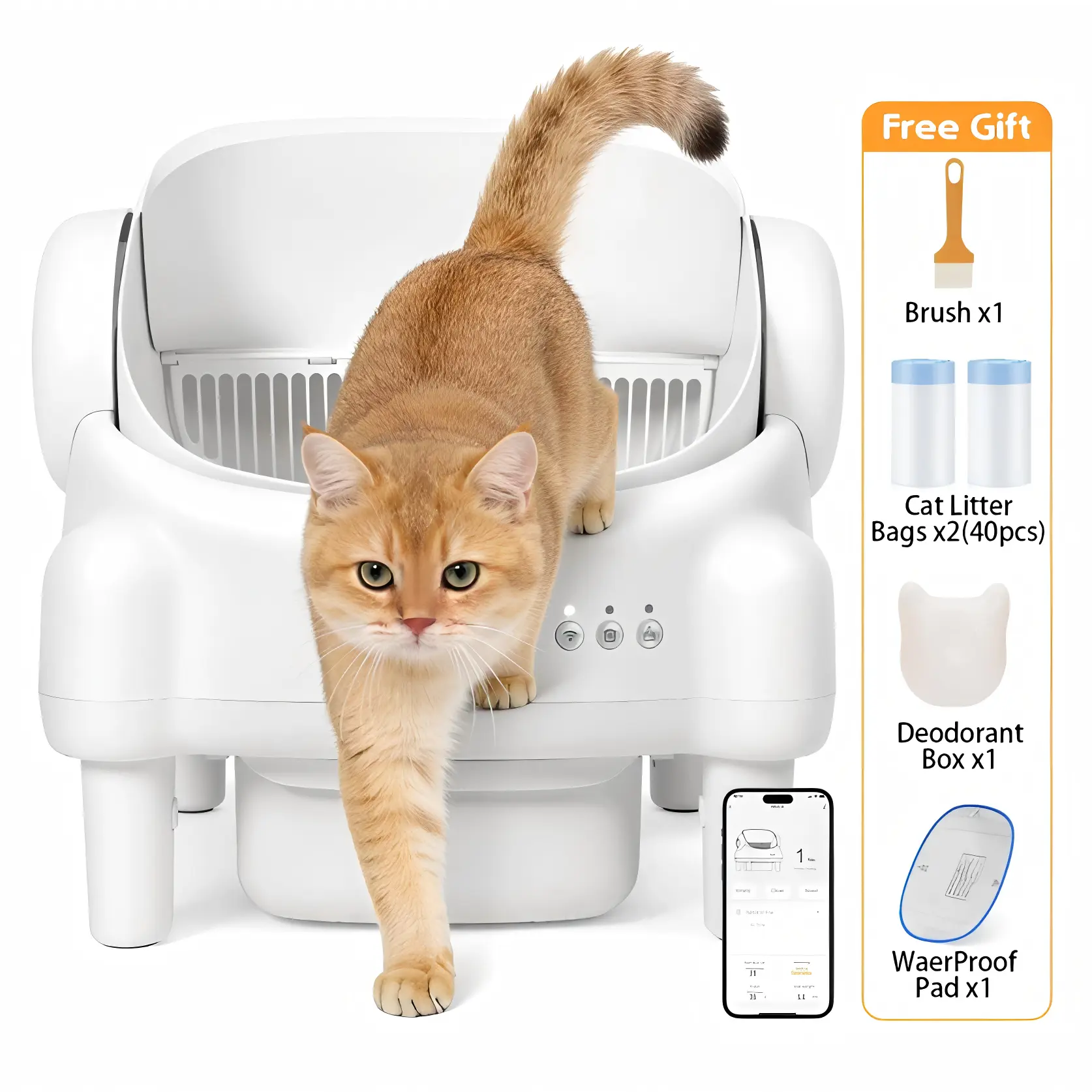 Smart Self-Cleaning Litter Box