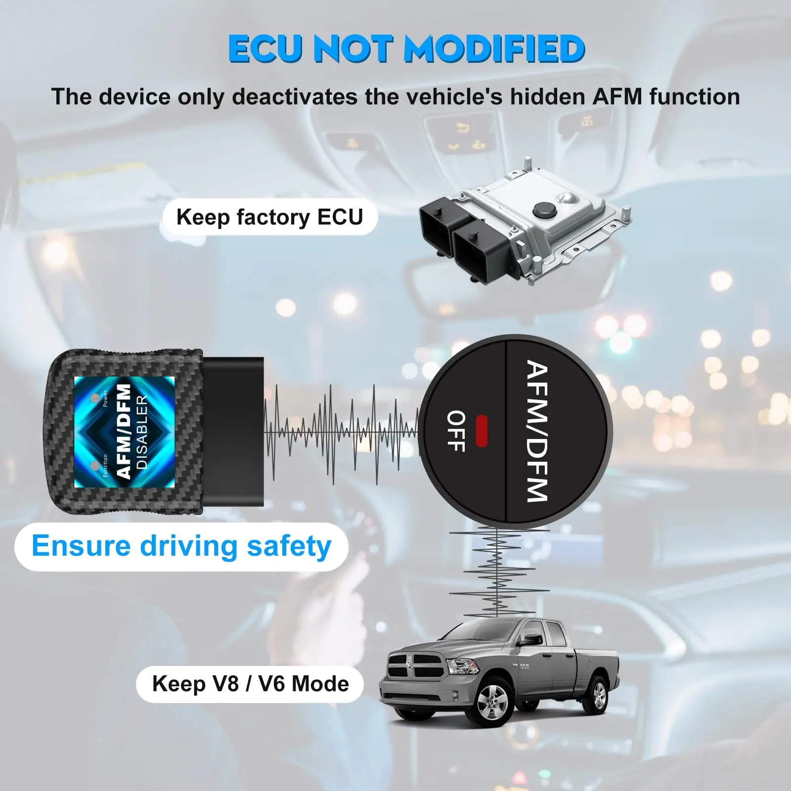 AFM Disabler Active Fuel Management Delete Disabler AFM/DFM Disabler Compatible with V6 & V8 GM Motors AFM Disabler 5.3 Silverado 2007-2022 (Chevy GMC Sierra GMC Yukon Cadillac Escalade etc)4.3L 5.3L 6.0L 6.2L Summervibes fathersdaygift