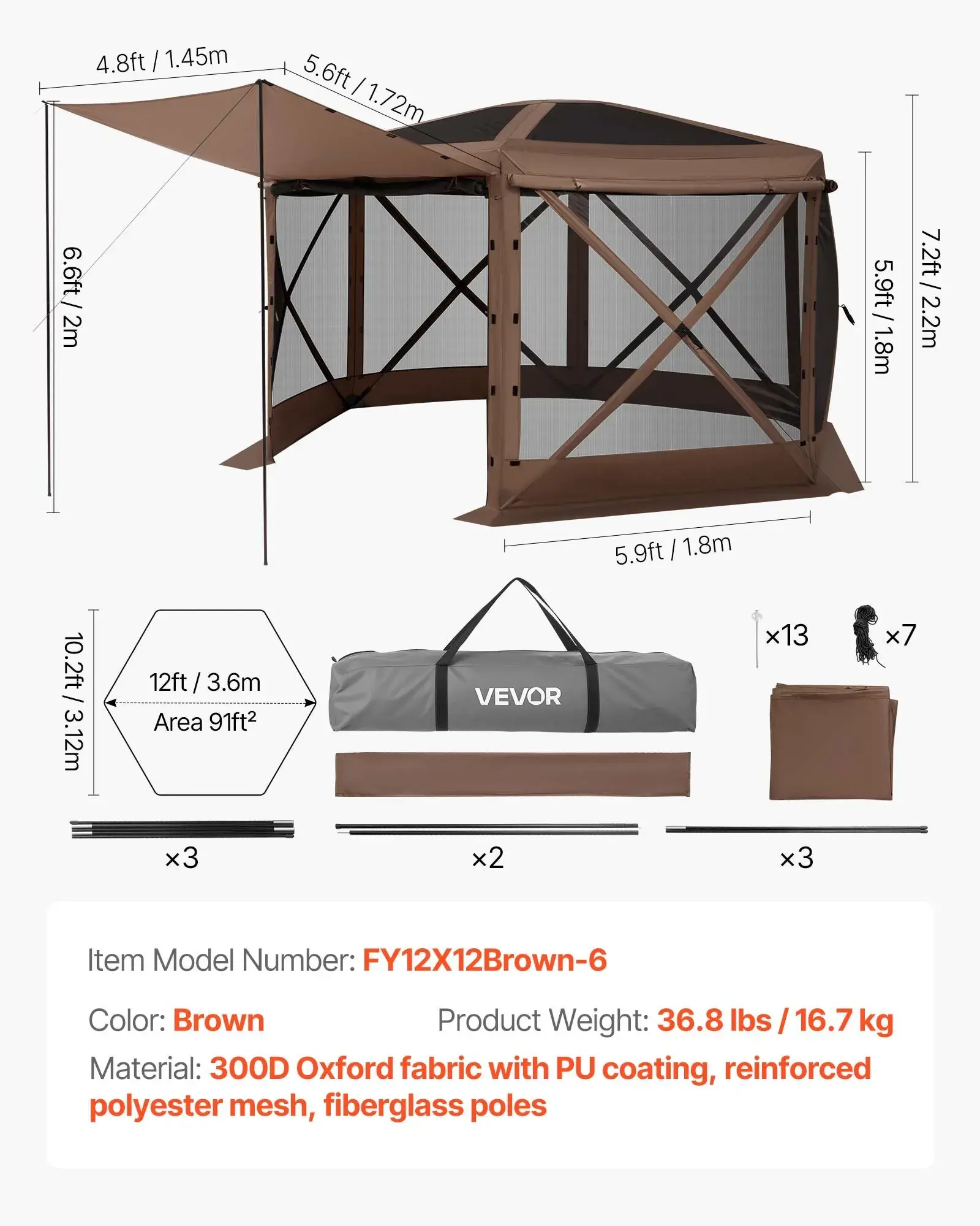 Pop up Gazebo Screen Tent