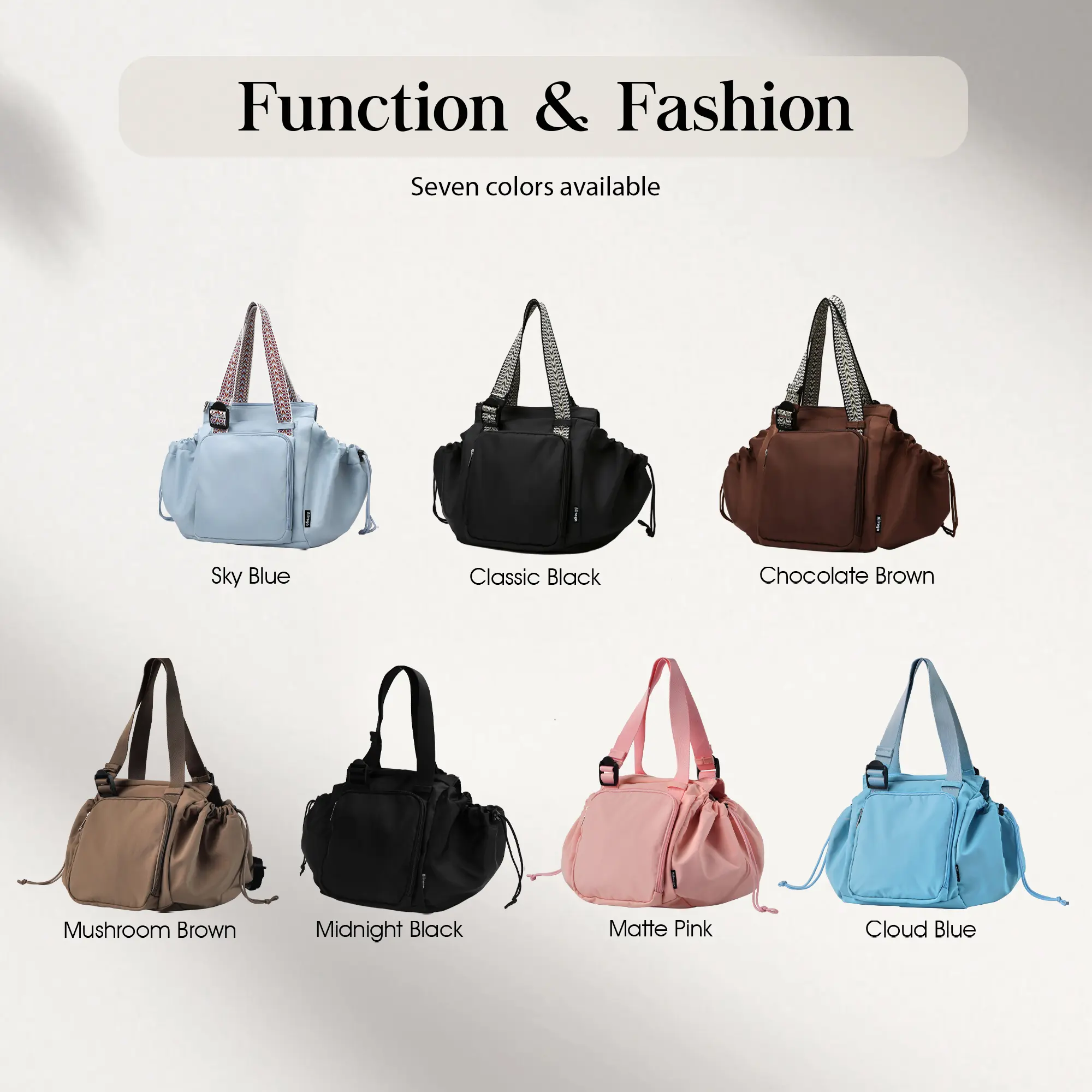 Large Expandable Tote Bag – Multi-Pocket Water-Resistant Carryall for Work, Travel, Nursing & Everyday Use