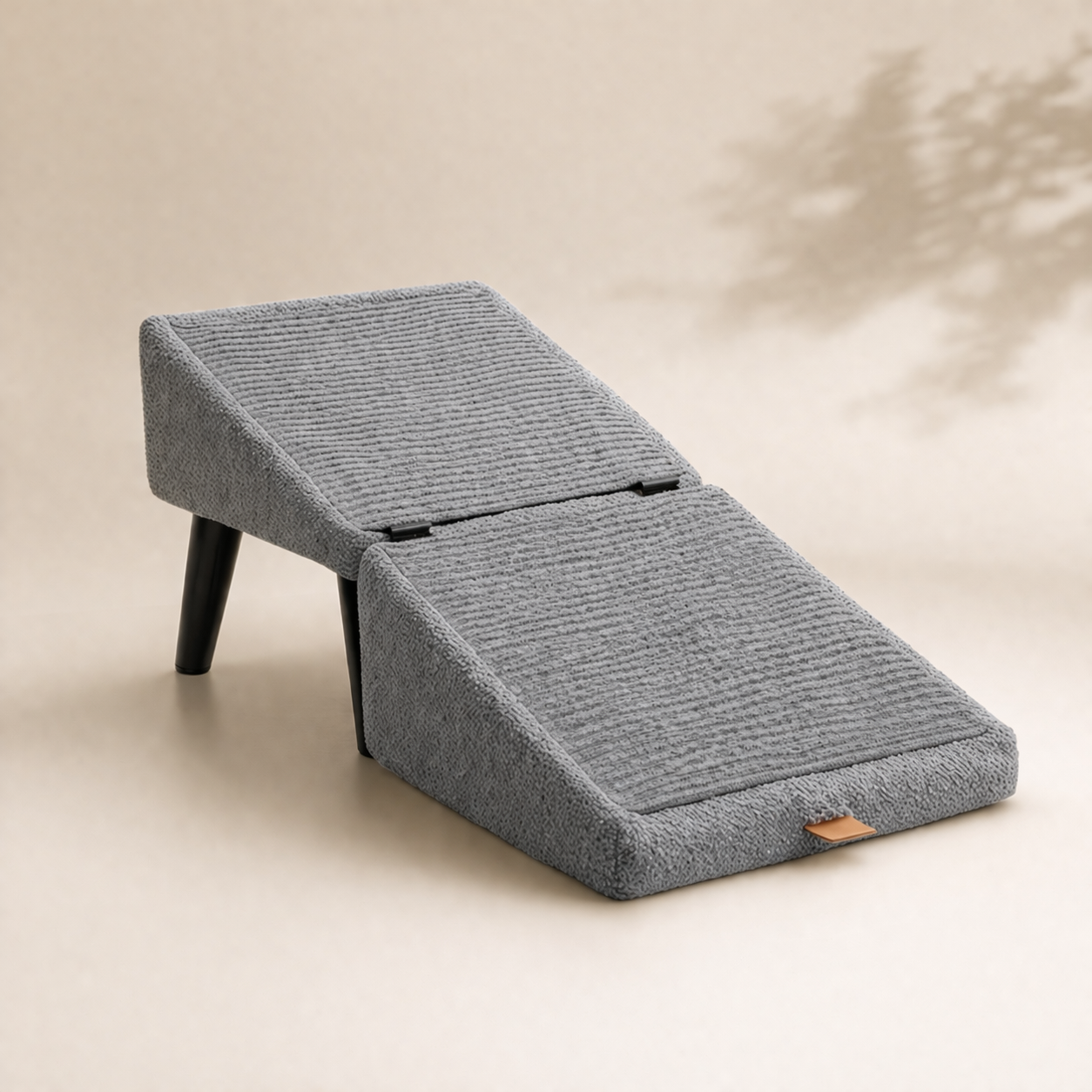 Dog Ramp Ottoman - 2-in-1 Lightweight Folding Ramp for Small Dogs - Suitable for Bed, Couch, and Car