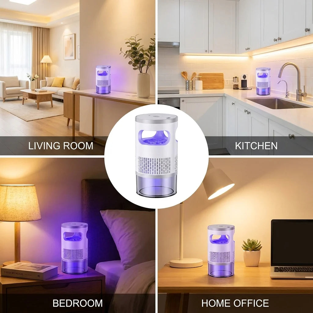 Indoor Flying Insect Trap Quiet UV Mosquito & Gnat Catcher
