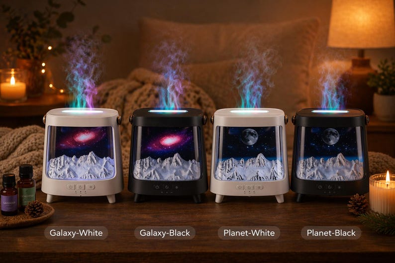 Aurora Glow Aroma Diffuser | Color Changing Humidifier, Relaxation Decor