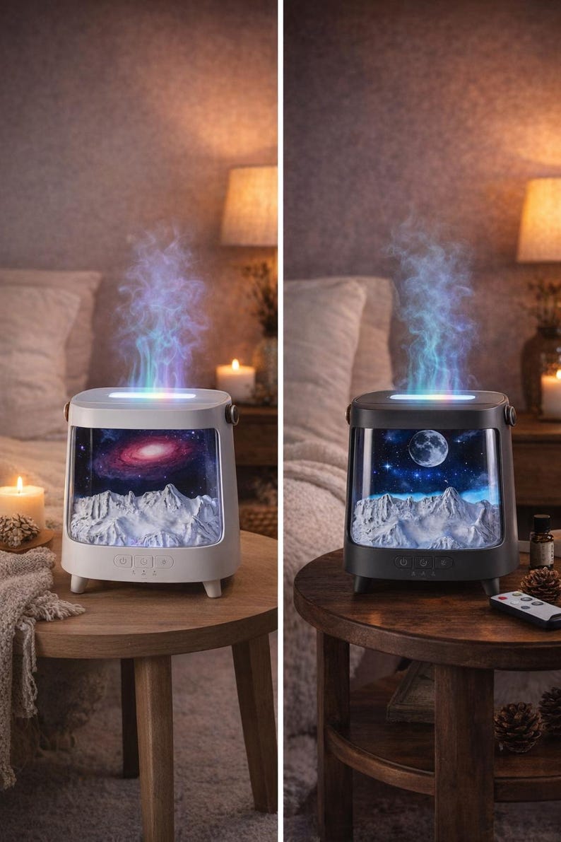 Aurora Glow Aroma Diffuser | Color Changing Humidifier, Relaxation Decor