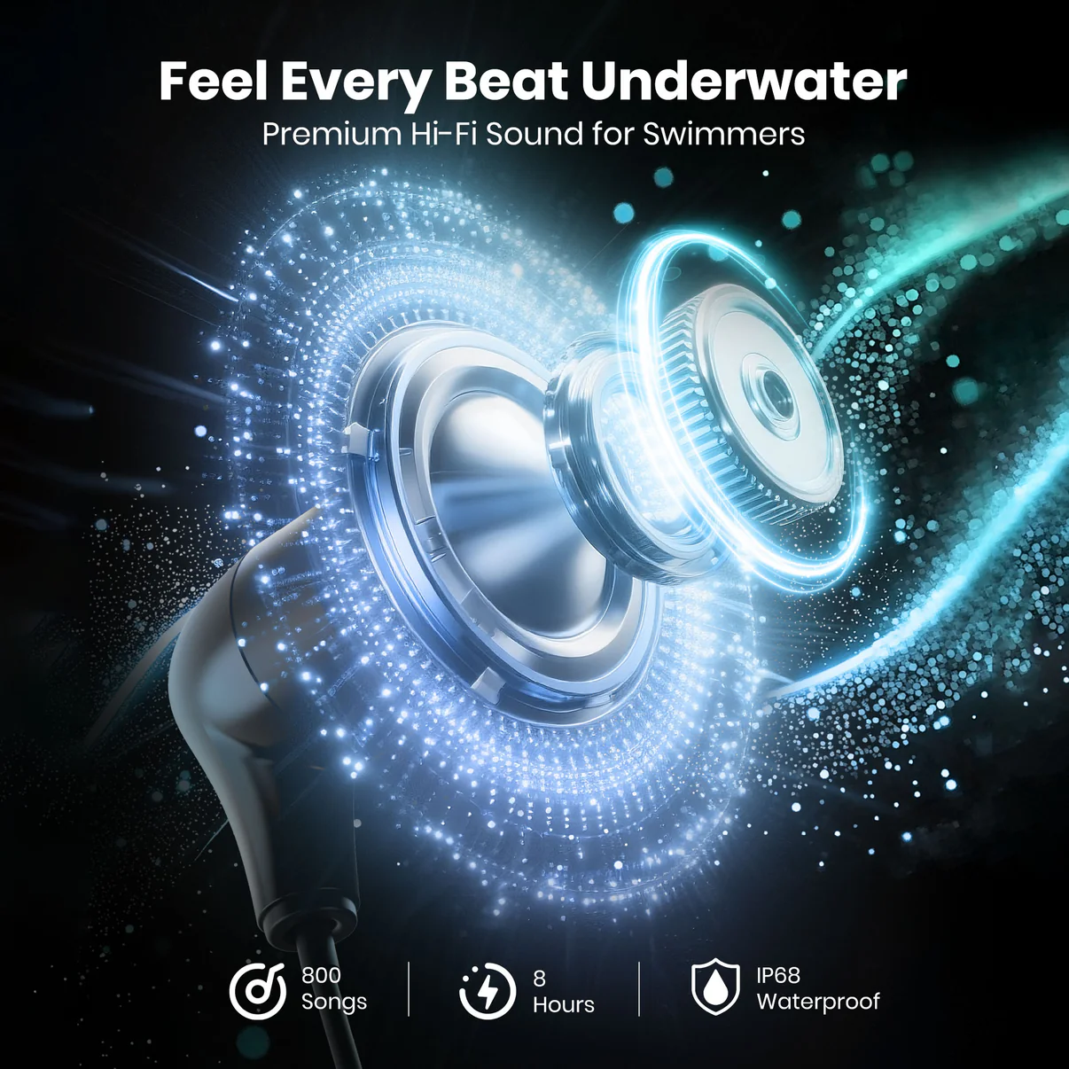 Smart Swim Goggles with Headphones