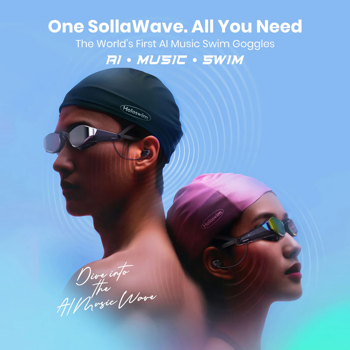 Smart Swim Goggles with Headphones