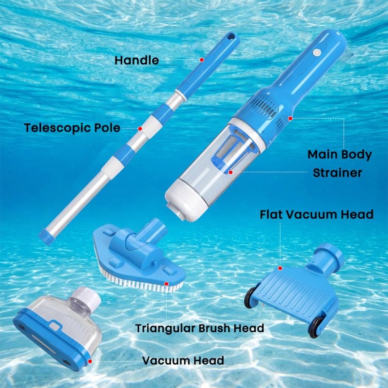 3 in 1 Cordless Pool Vacuum Cleaner Pro