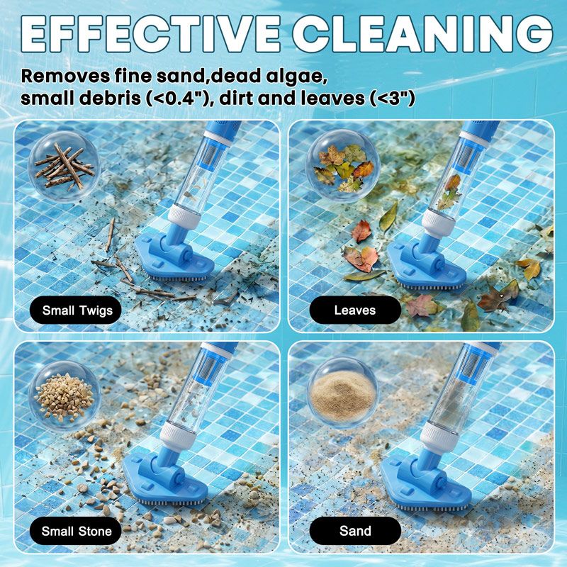 3 in 1 Cordless Pool Vacuum Cleaner Pro