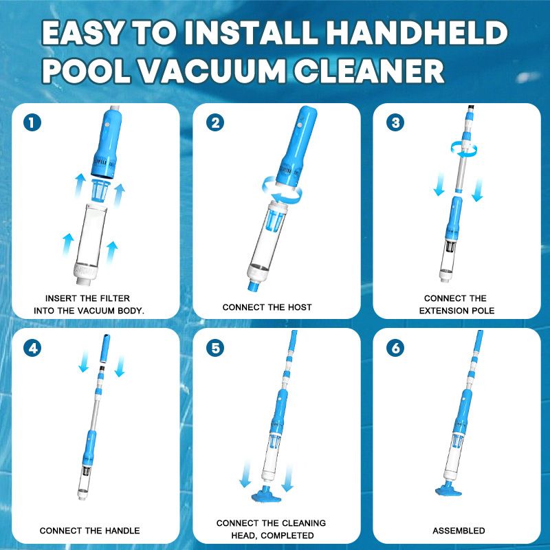 3 in 1 Cordless Pool Vacuum Cleaner Pro