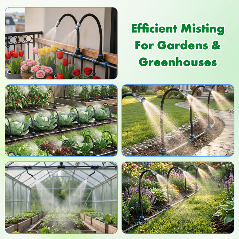 Drip Irrigation Kit with 360° Flexible Hose