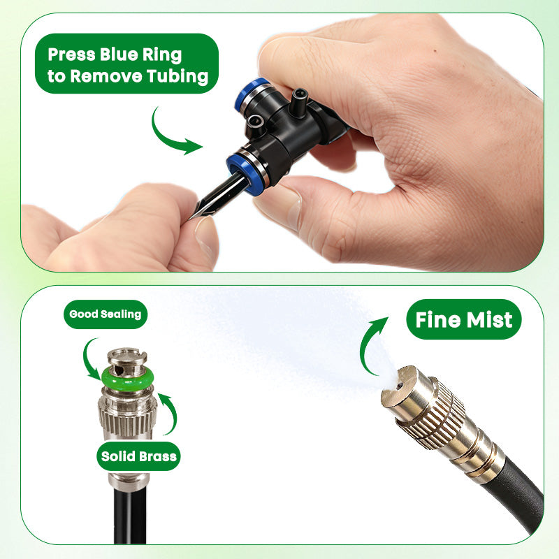 Drip Irrigation Kit with 360° Flexible Hose