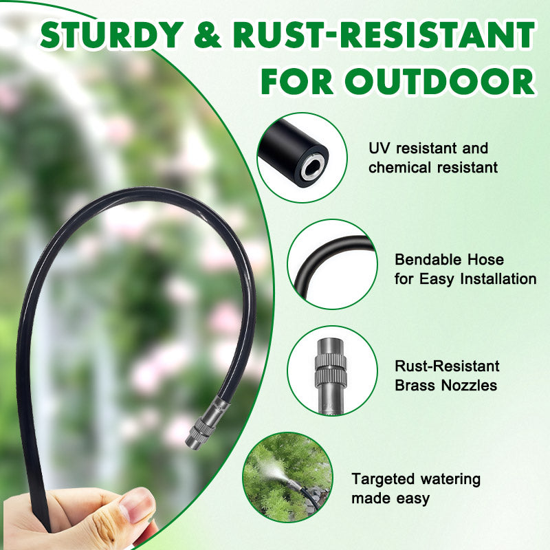 Drip Irrigation Kit with 360° Flexible Hose