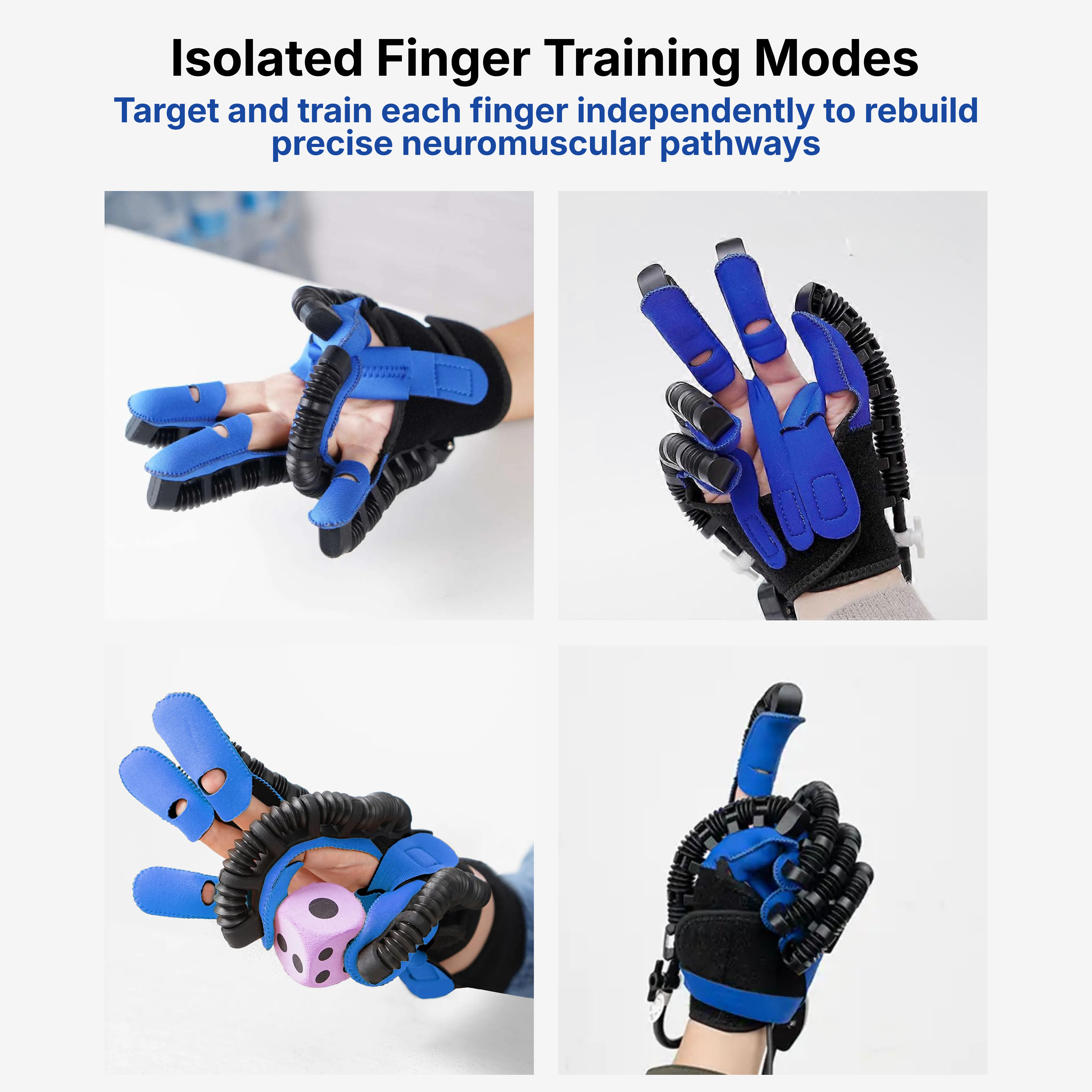 Smart bionic mechanical gloves, suitable for arthritis, cerebral palsy, hemiplegia, tendon sheathitis, and postoperative rehabilitation, promote blood circulation