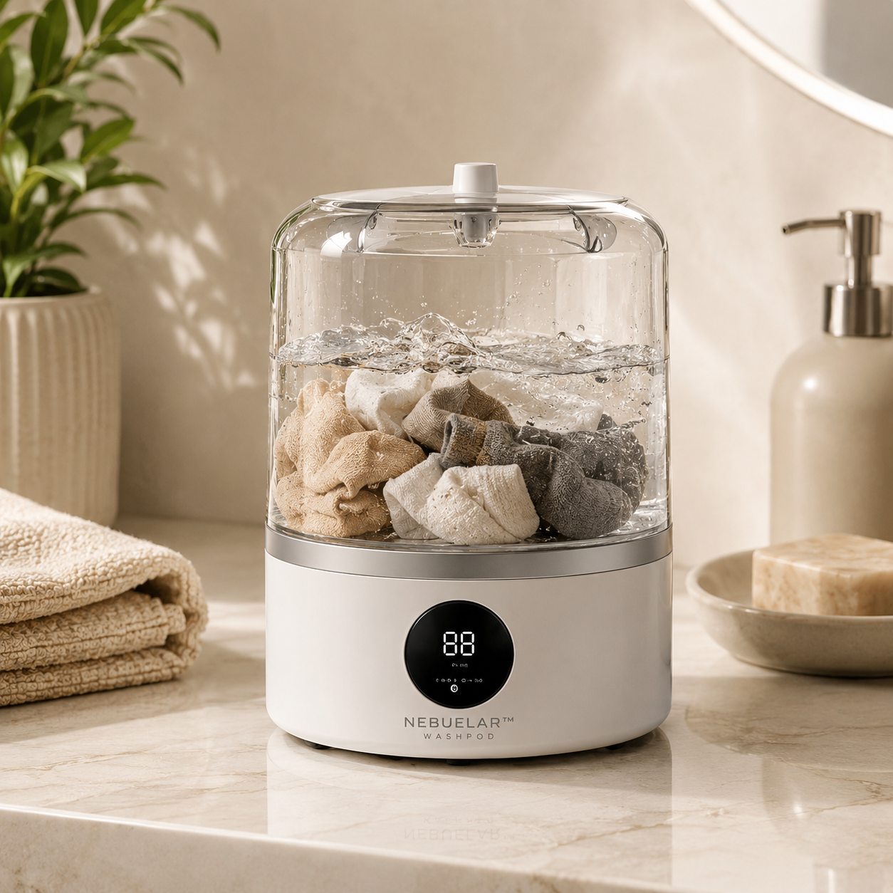 Mini WashPod – Fast, Compact & Portable Laundry for Everyday Essentials