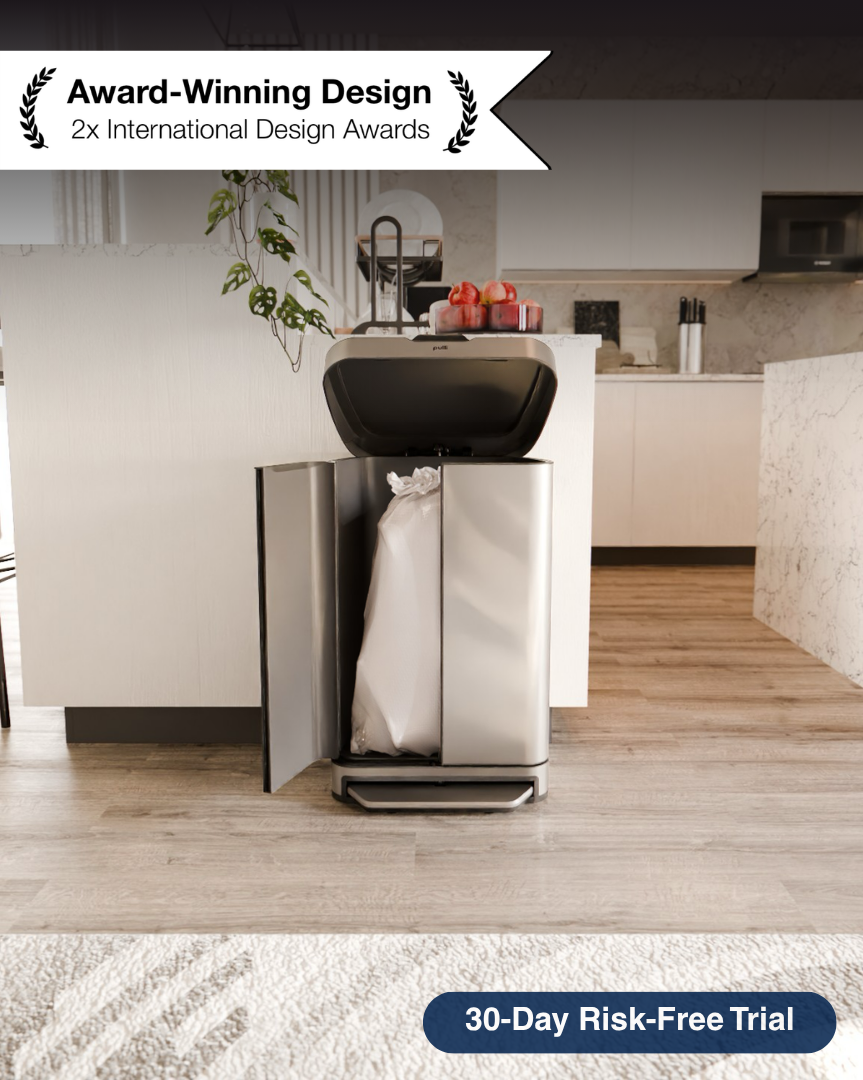 Front-loading trash can