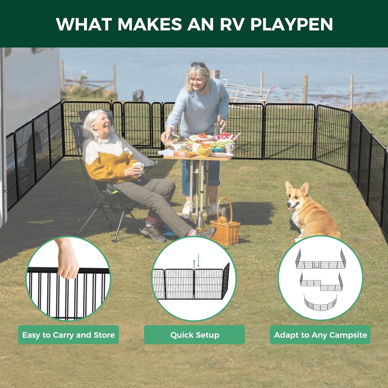 Dog Playpen – Quick Setup for RV Camping