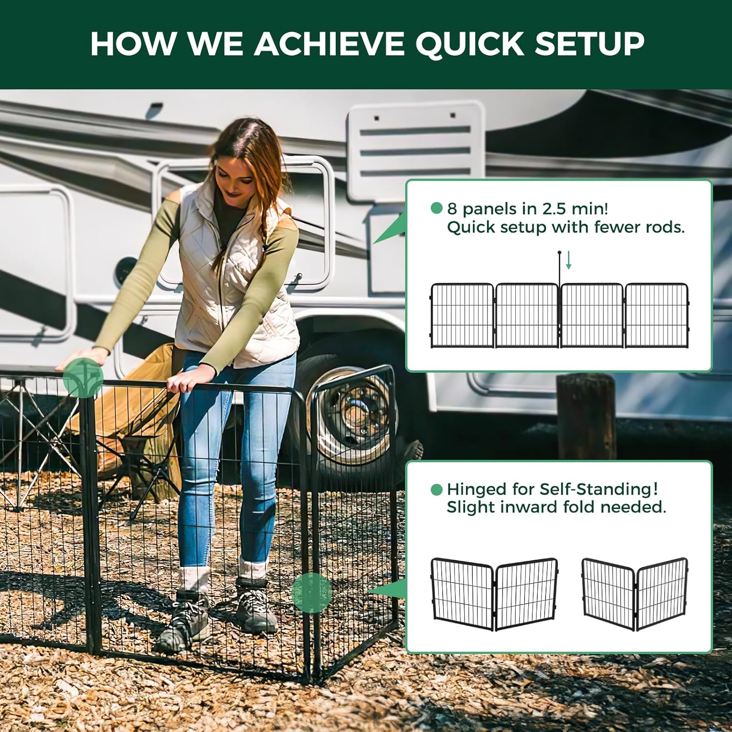 Dog Playpen – Quick Setup for RV Camping