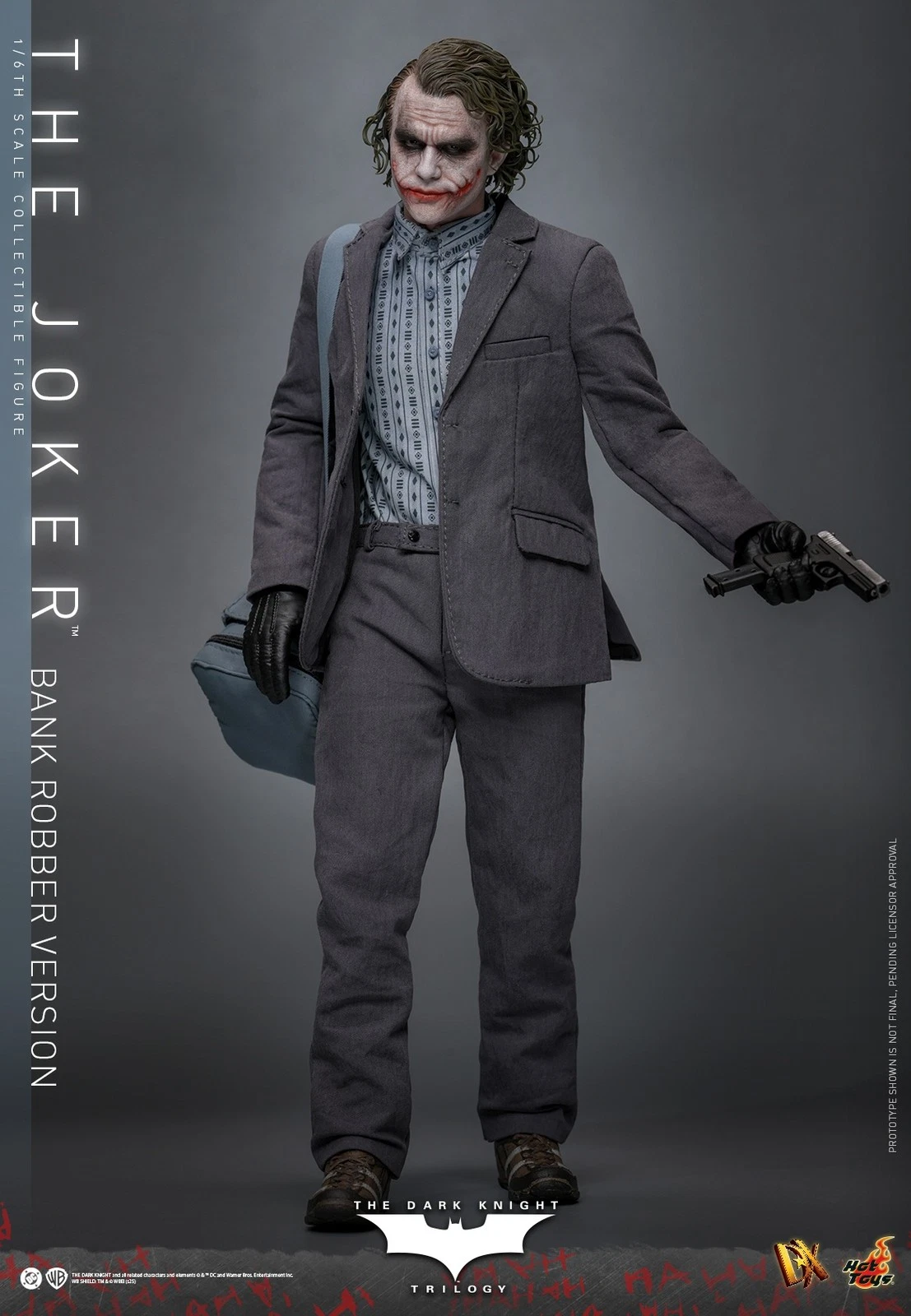 The Dark Knight: 1:6 Scale Bank Robber The Joker, Movie Masterpiece
