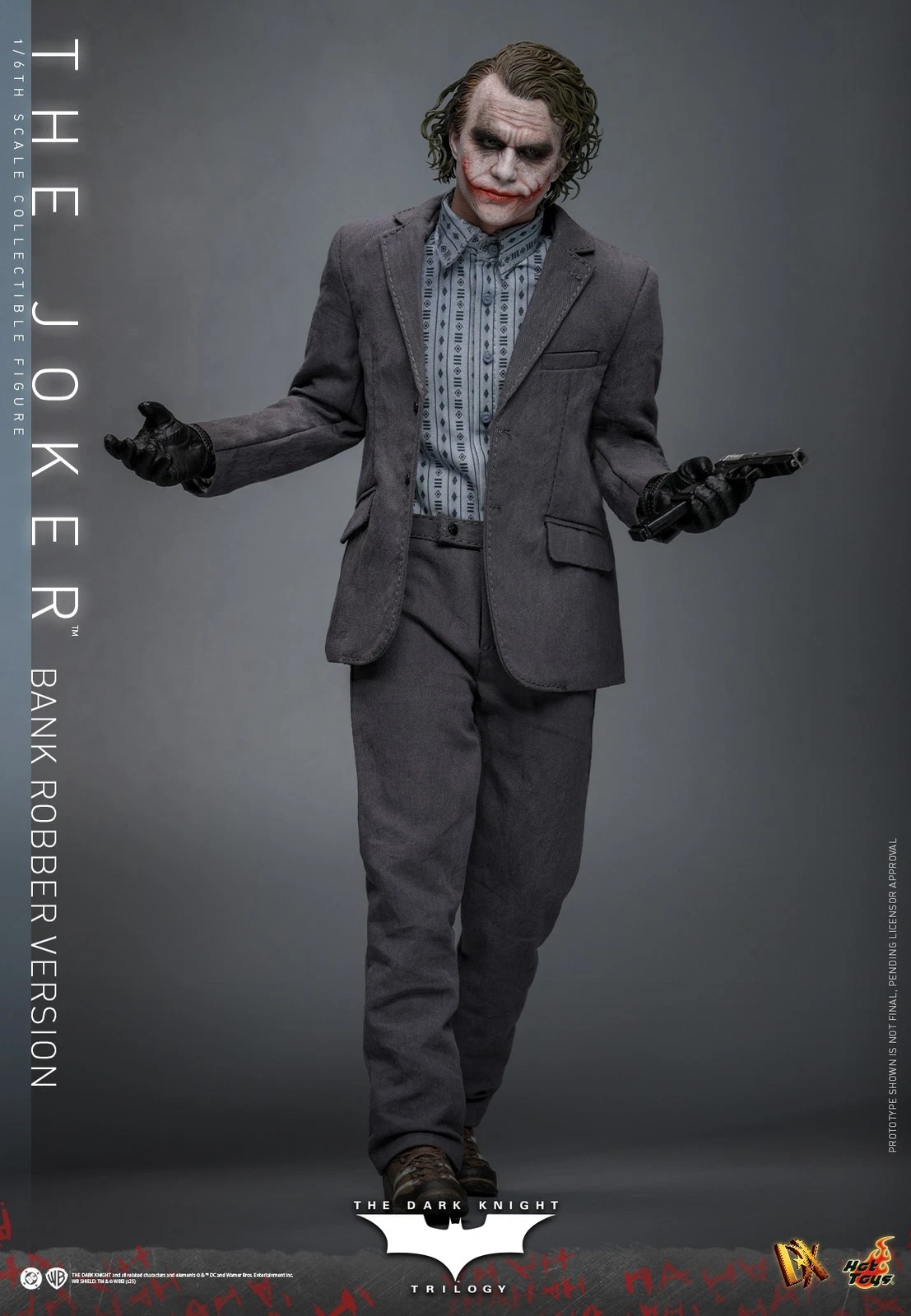 The Dark Knight: 1:6 Scale Bank Robber The Joker, Movie Masterpiece