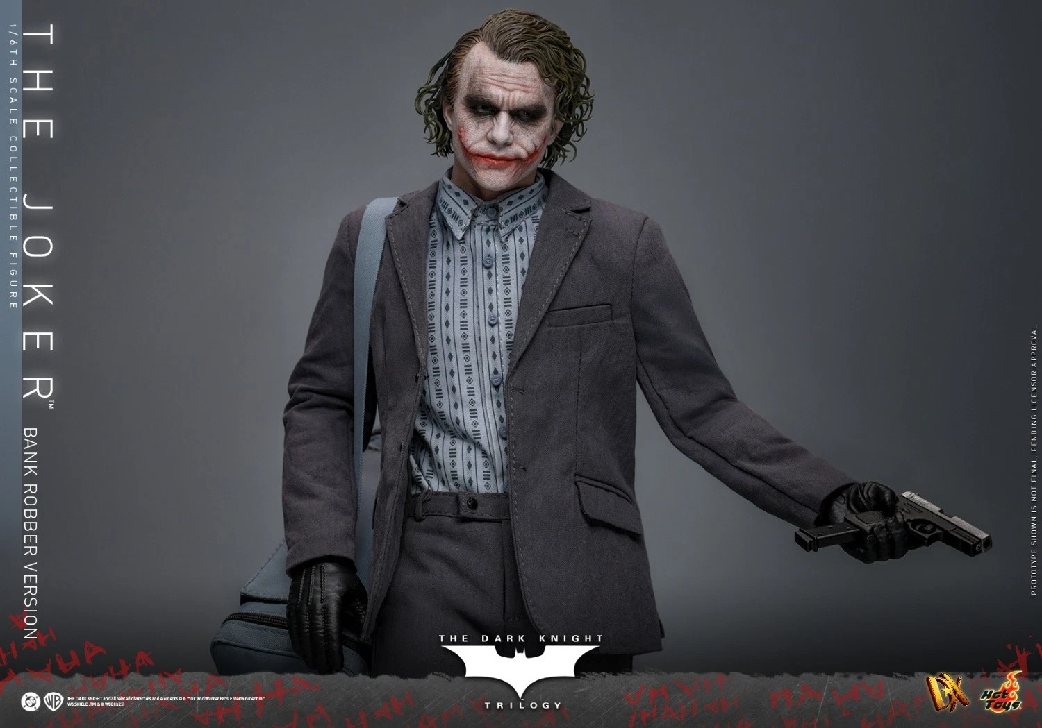 The Dark Knight: 1:6 Scale Bank Robber The Joker, Movie Masterpiece