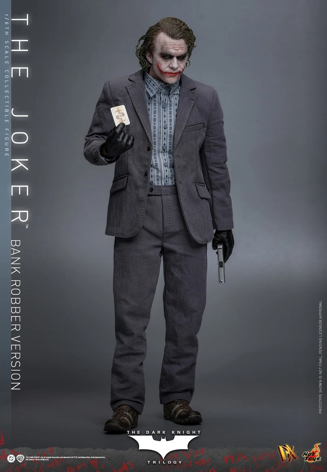The Dark Knight: 1:6 Scale Bank Robber The Joker, Movie Masterpiece