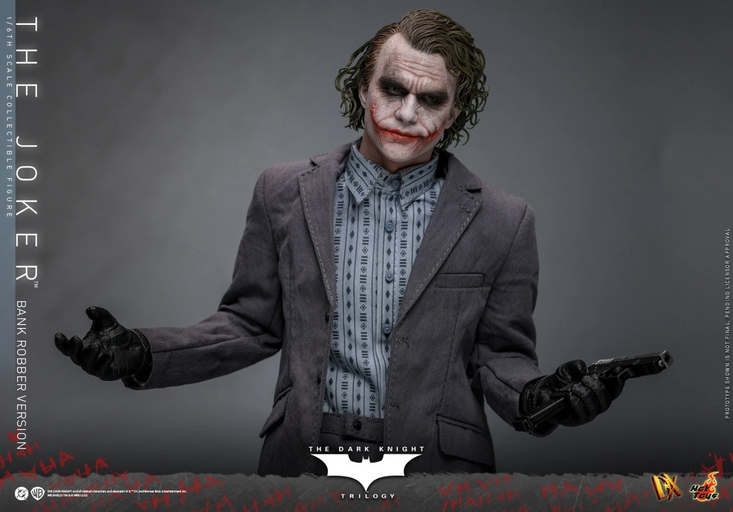 The Dark Knight: 1:6 Scale Bank Robber The Joker, Movie Masterpiece