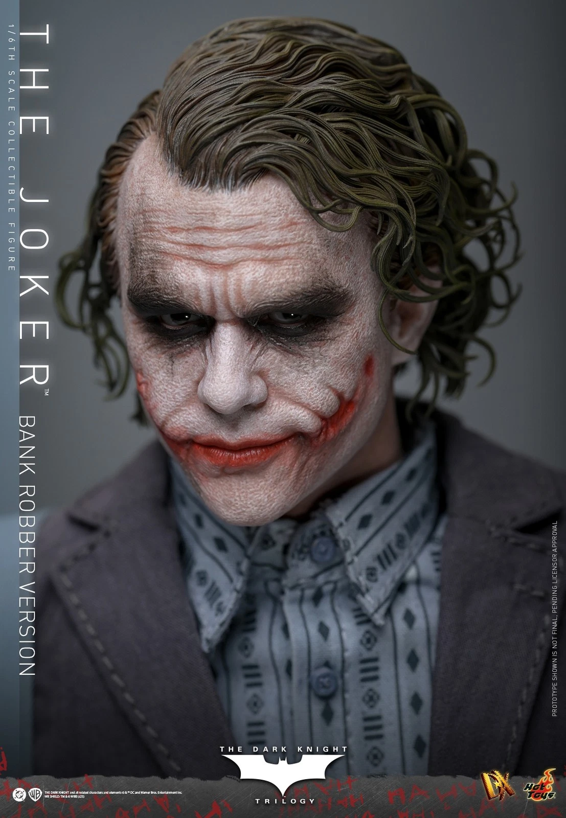 The Dark Knight: 1:6 Scale Bank Robber The Joker, Movie Masterpiece