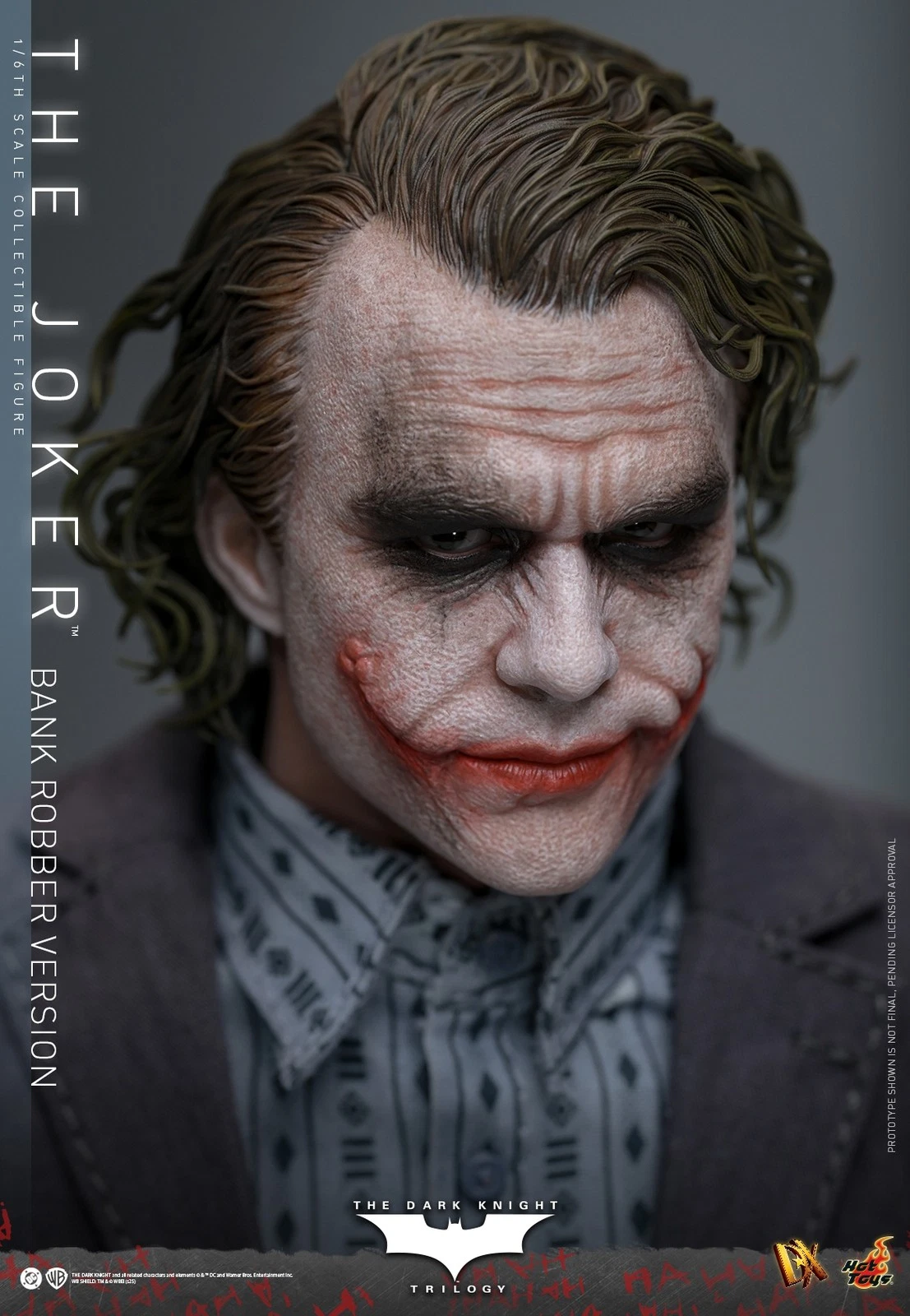 The Dark Knight: 1:6 Scale Bank Robber The Joker, Movie Masterpiece