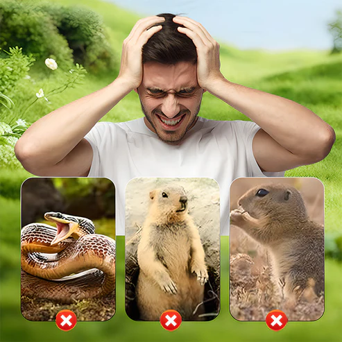 Summer Sale 50% OFF！Solar Powered Waterproof Screw Mole Repellent