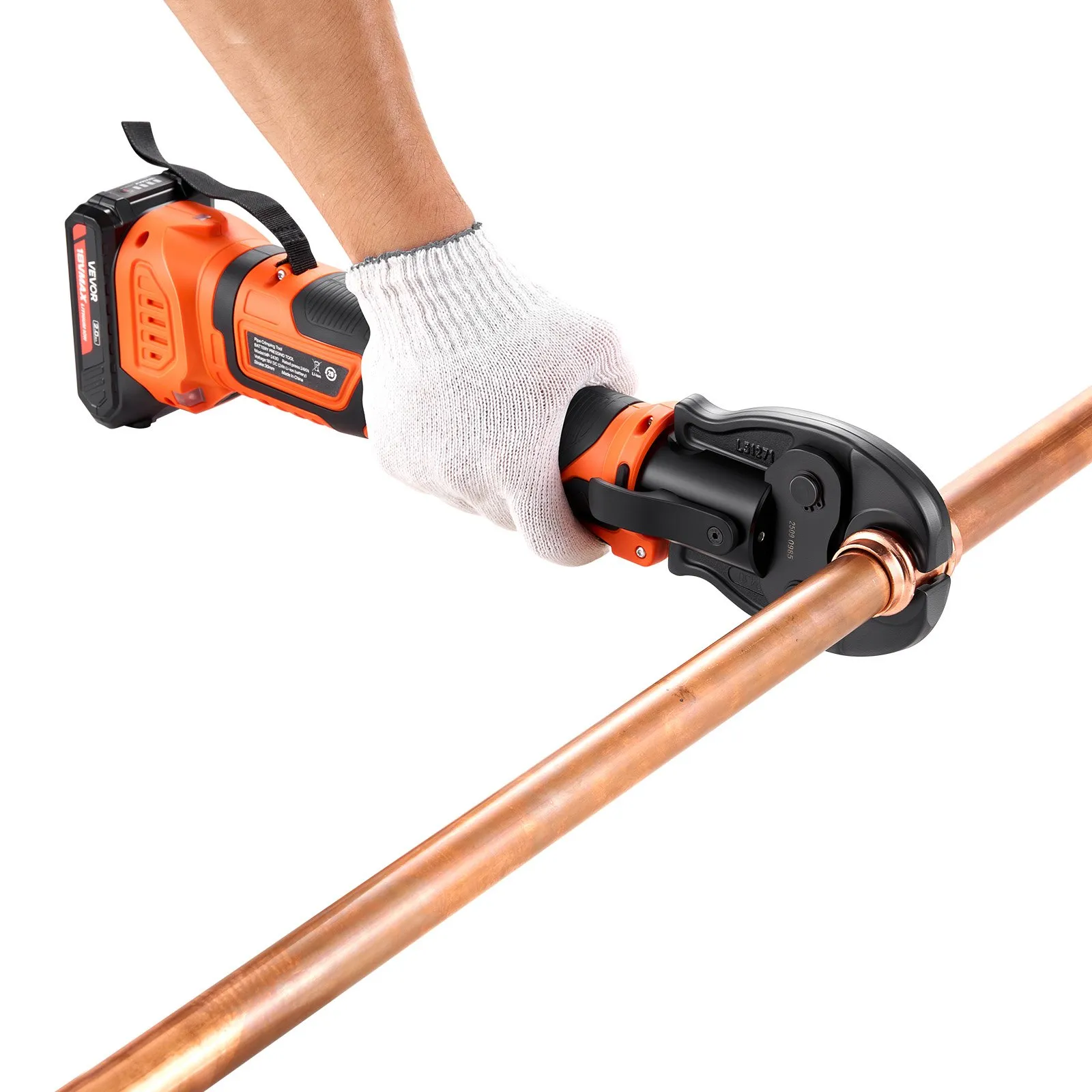 Heavy-Duty 24KN Manual Pipe Press Tool Kit - Leak-Free Copper & PEX Tube Crimping Tool with 3 Jaws & Organizer Pouch (Factory Clearance)