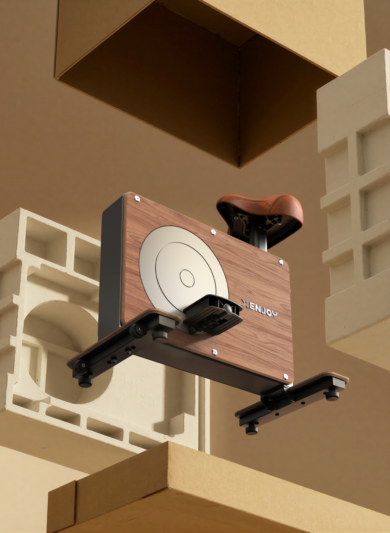 Compact Under-Desk Stationary Bike