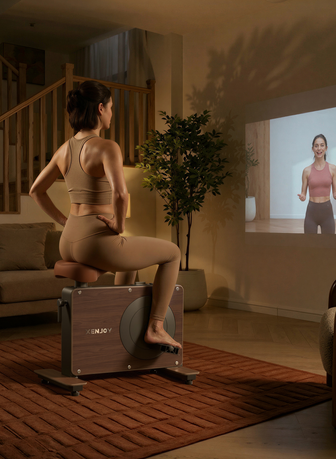 Compact Under-Desk Stationary Bike