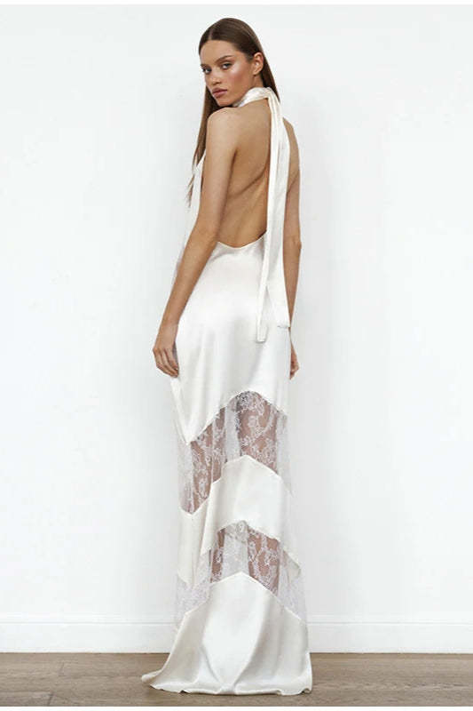 Vintage Lace Long Evening Boho Dress