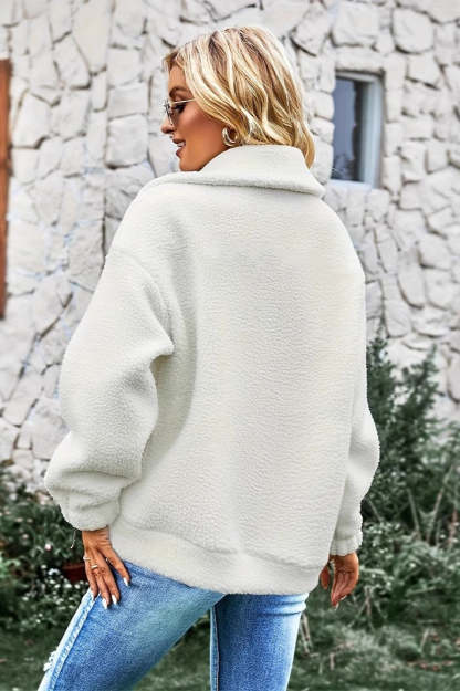 Colorblock Plaid White Wool Coat coats