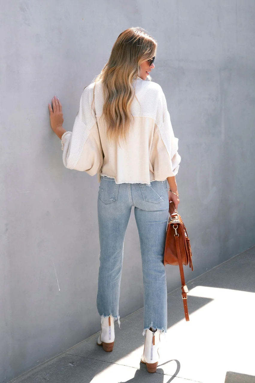 Brushed Waffle Long Sleeve Coat coats