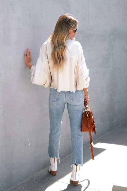 Brushed Waffle Long Sleeve Coat coats